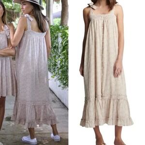 WE ARE SUNDAYS Delilah Wildflower‎ Sleeveless Button Front Midi Dress Sz M